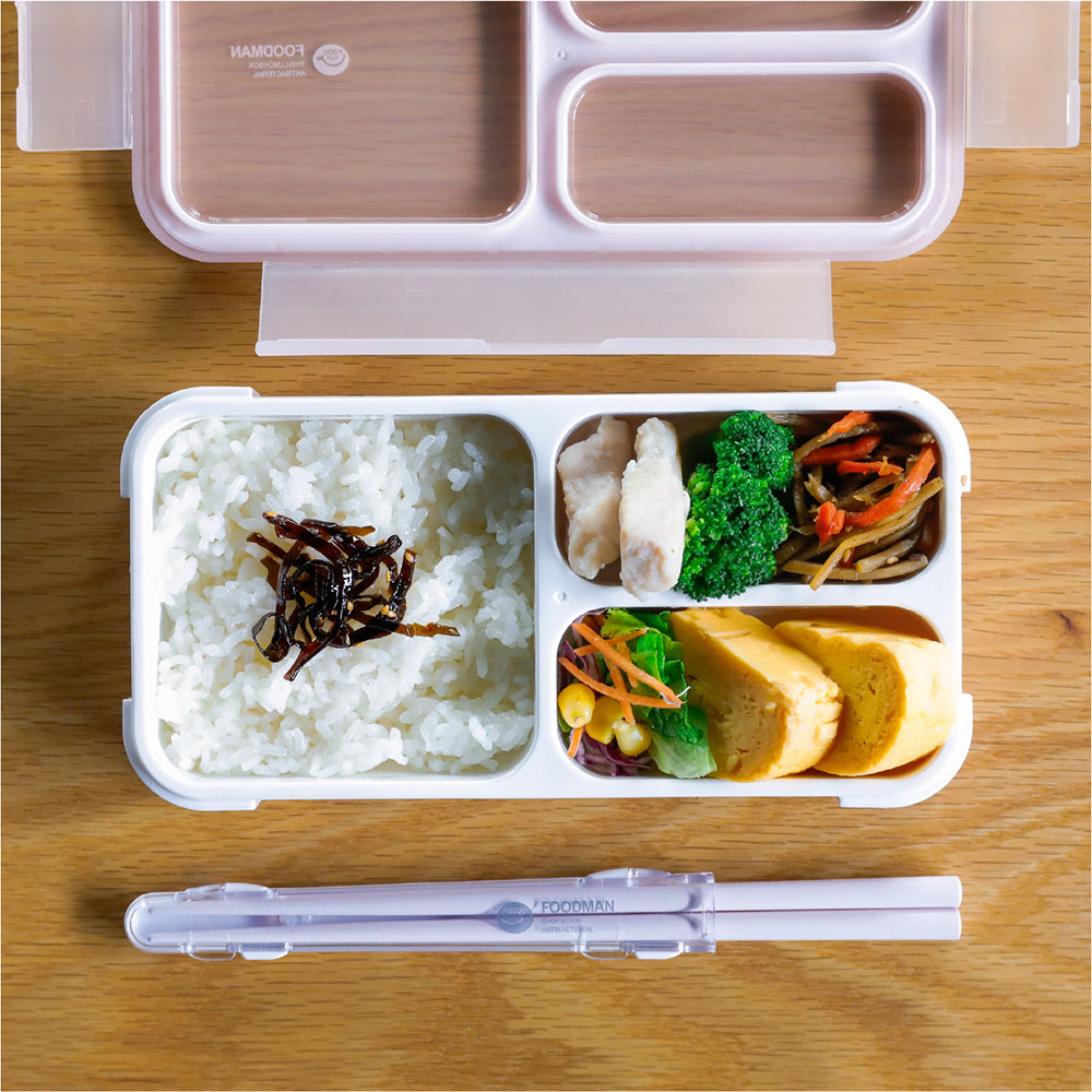 CB Japan 時尚巴黎系列抗菌纖細餐盒400ml 淺粉